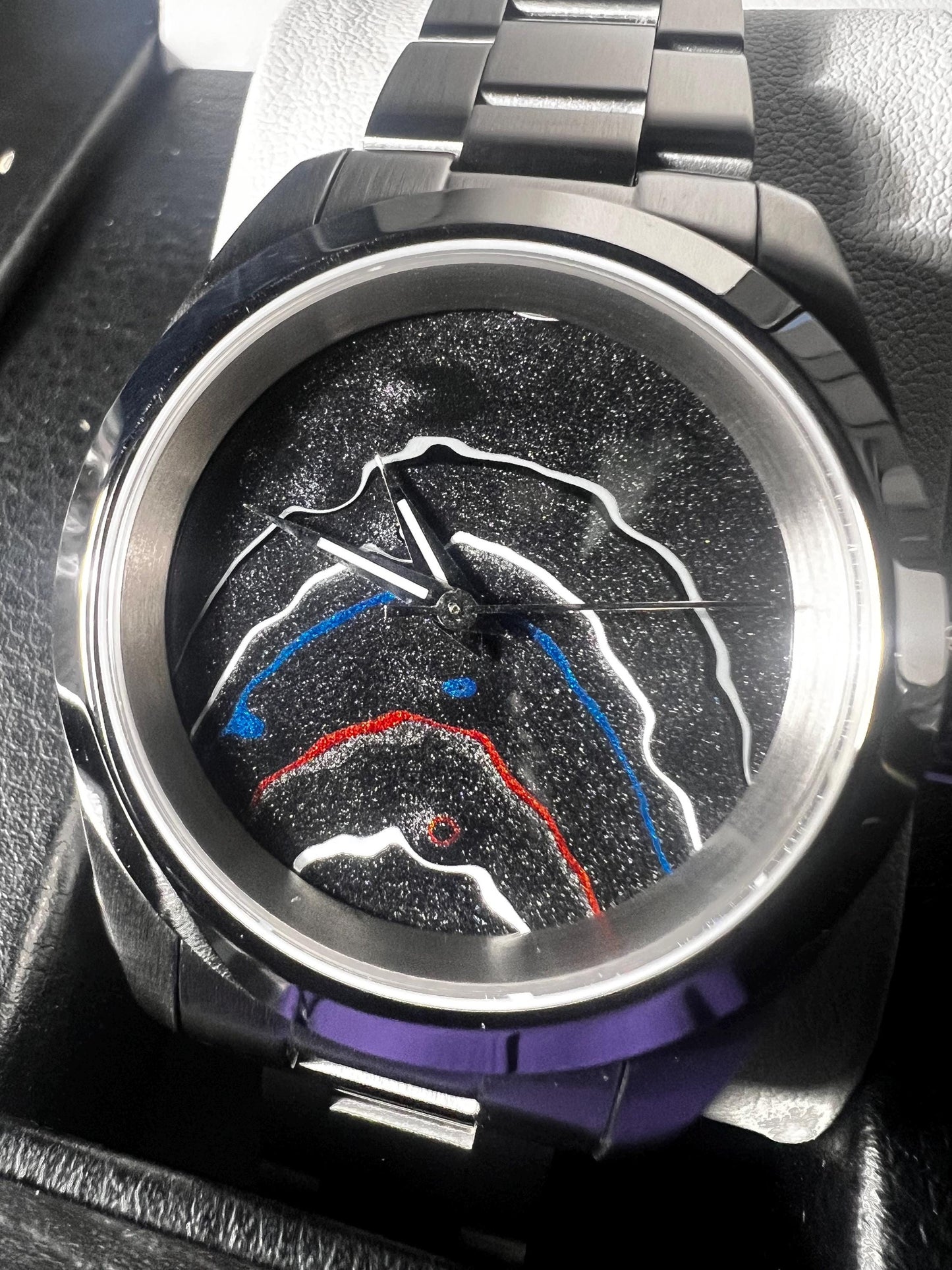 Premium Fordite watch powered by VK31 quartz movement