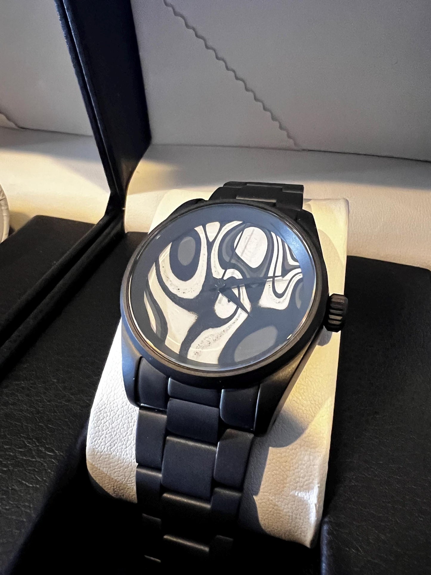 Premium Fordite watch powered by VK31 quartz movement