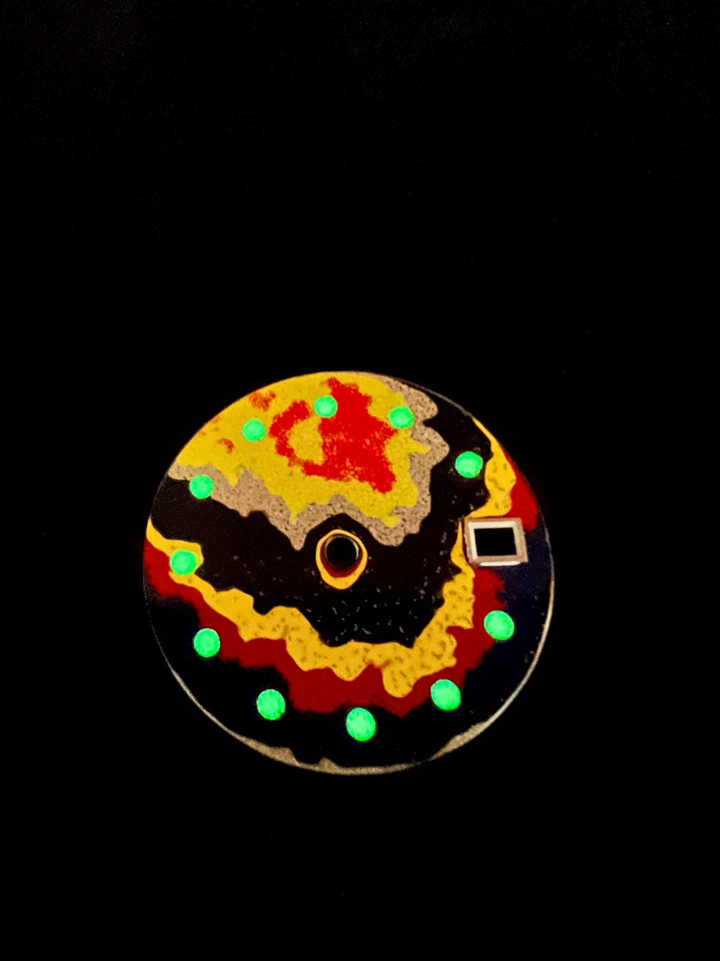 Imperfect Fordite dial for NH35 movement