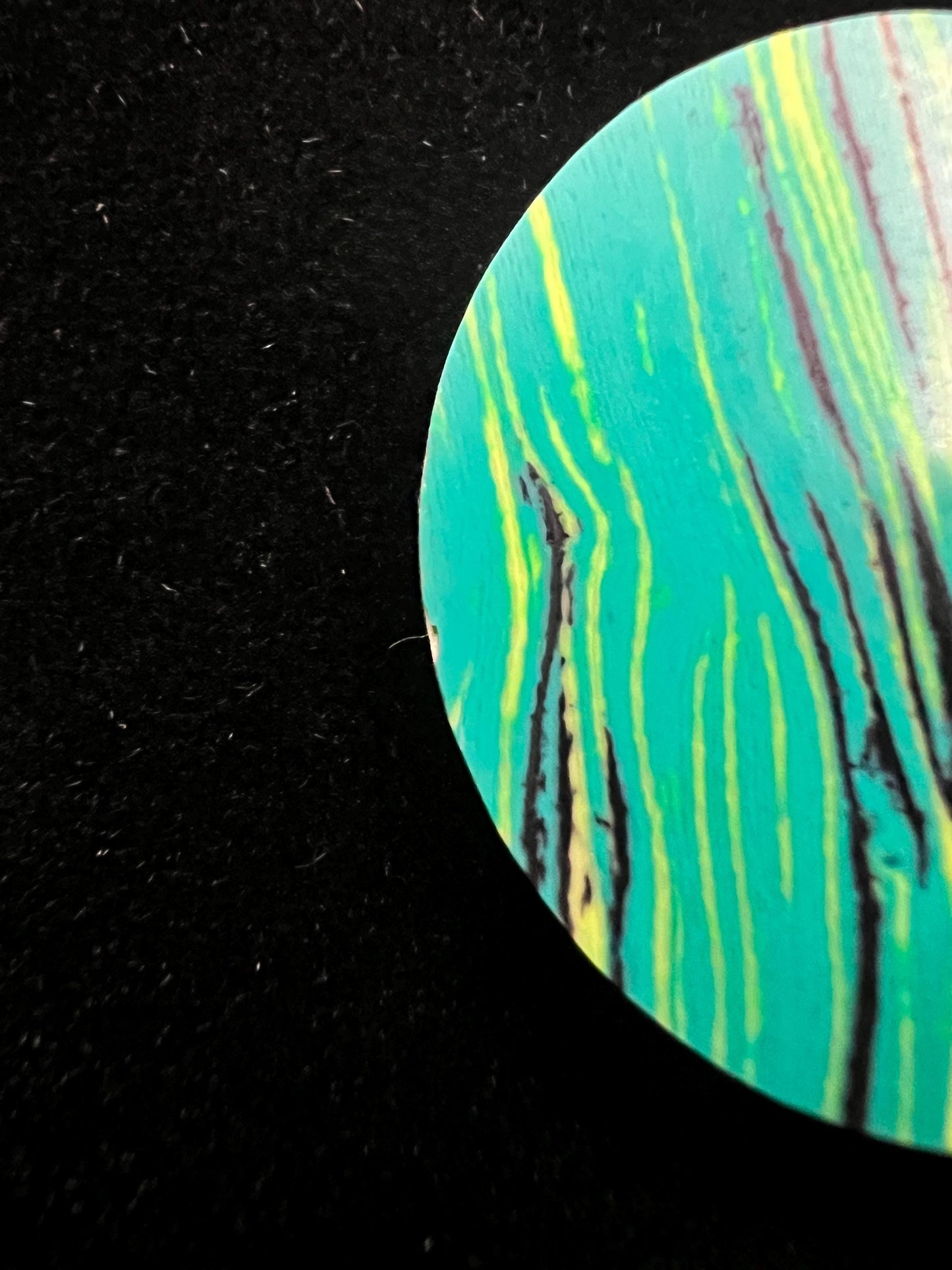 NH3x custom dial (Damascus G10 thin line pattern, green and yellow)