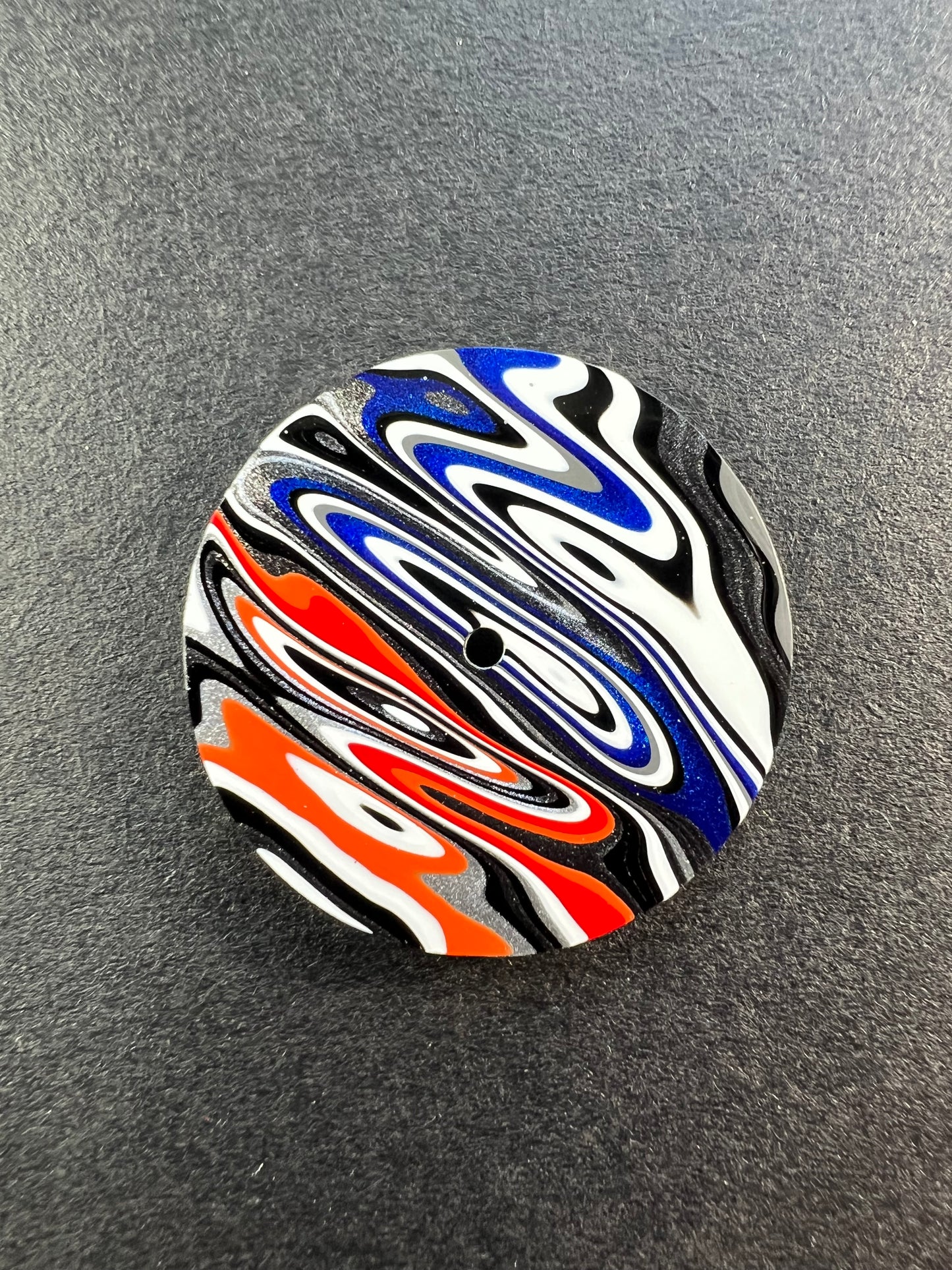 Ice and fire fordite watch dial