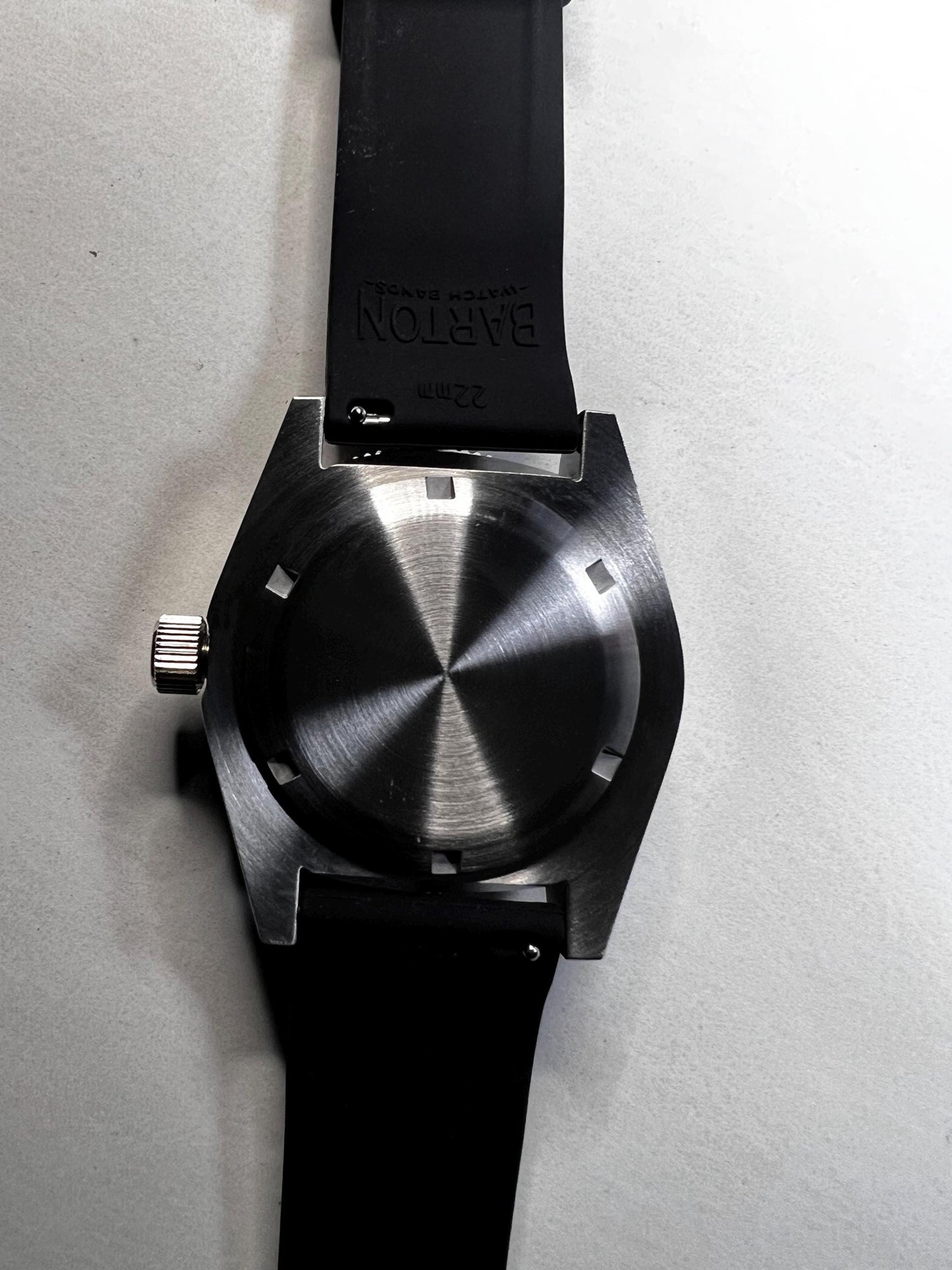 Watch with Fordite dial, 3d effect topography pattern (NH38 powered)