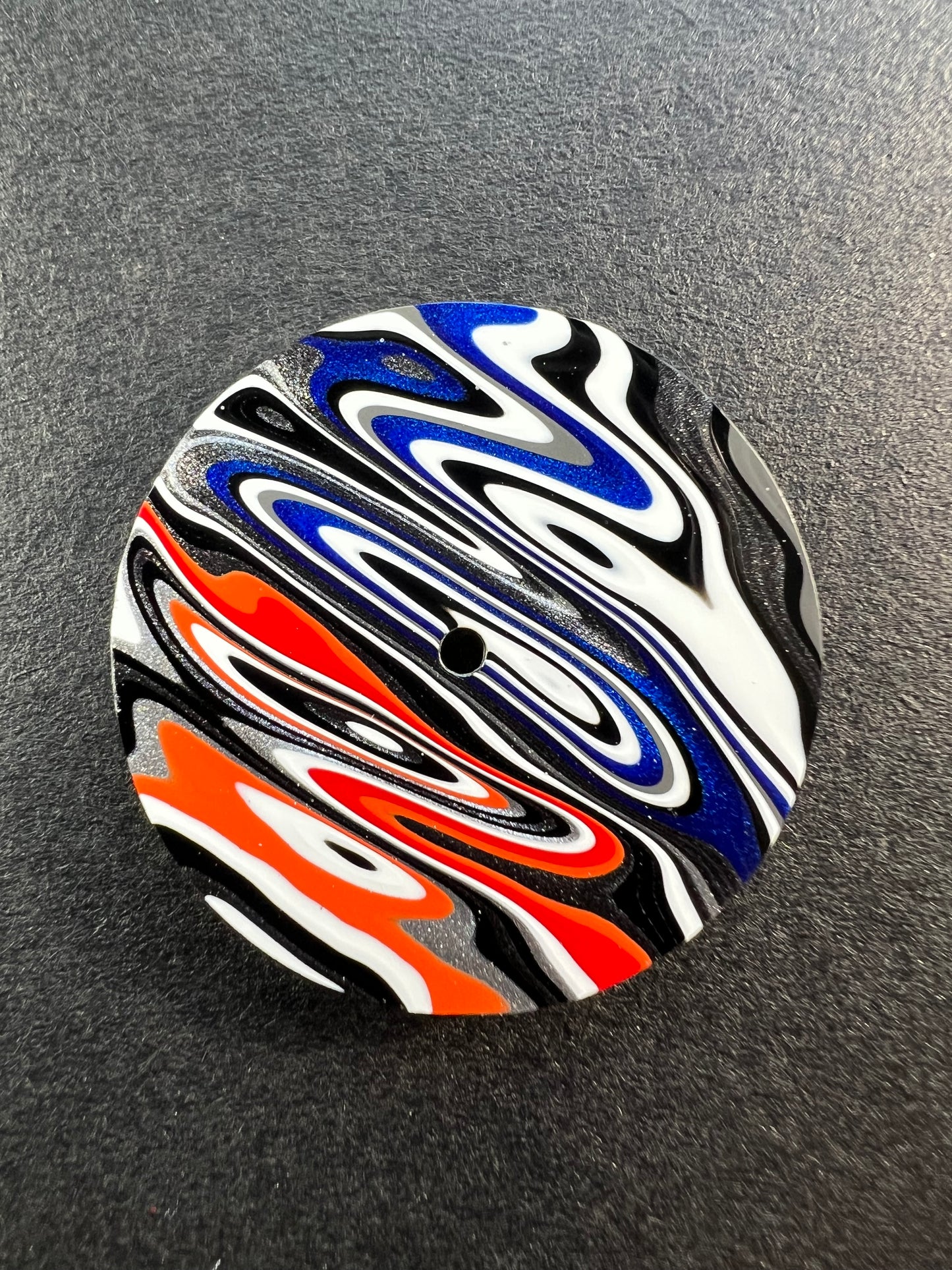 Ice and fire fordite watch dial