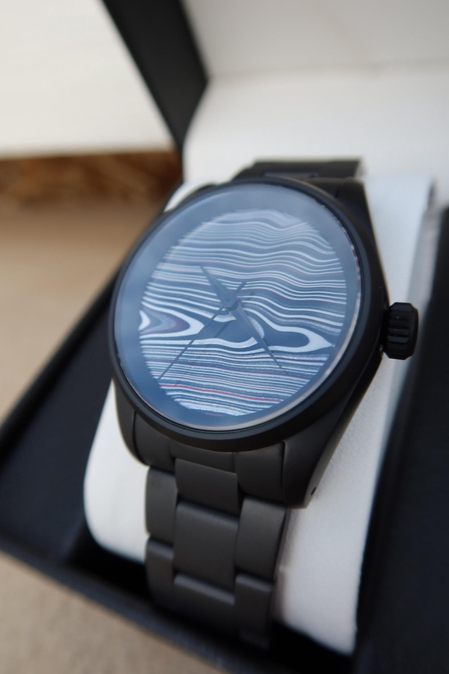 Premium Fordite watch powered by VK31 quartz movement