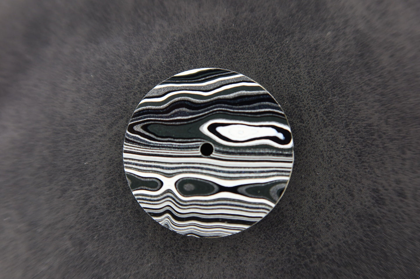 Metallics and white Fordite dial for NH movement