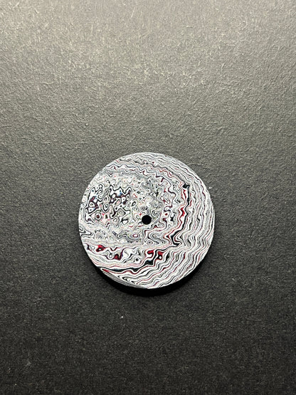 Detailed Abstract Fordite dial for NH movement 28.5 mm (132)
