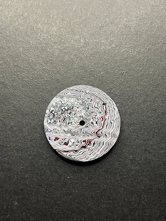 Detailed Abstract Fordite dial for NH movement 28.5 mm (132)