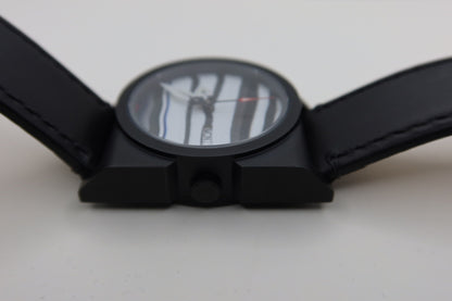 Black and white NH38 powered watch in Ando case