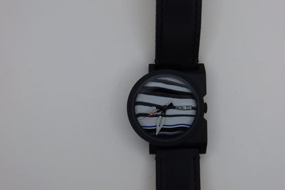 Black and white NH38 powered watch in Ando case