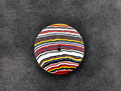 Bright linear fordite NH38 dial