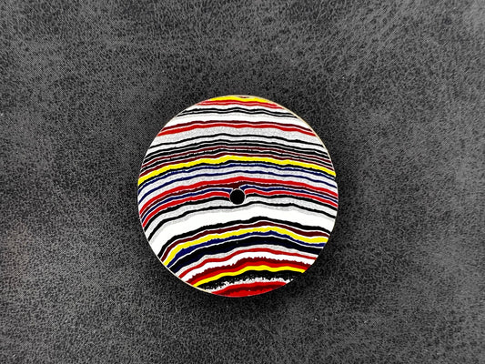 Bright linear fordite NH38 dial