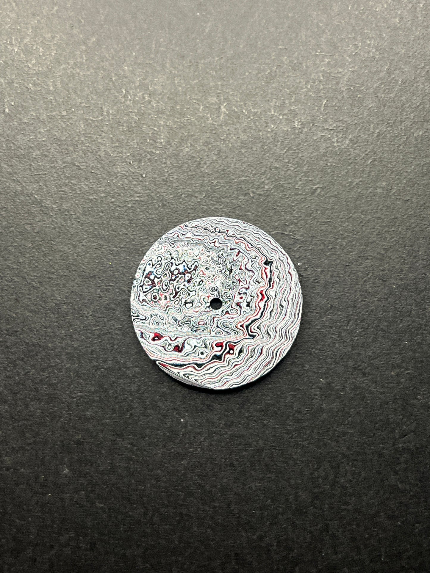 Detailed Abstract Fordite dial for NH movement 28.5 mm (132)
