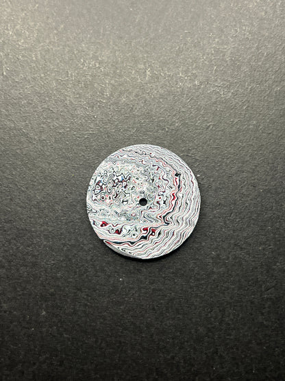Detailed Abstract Fordite dial for NH movement 28.5 mm (132)