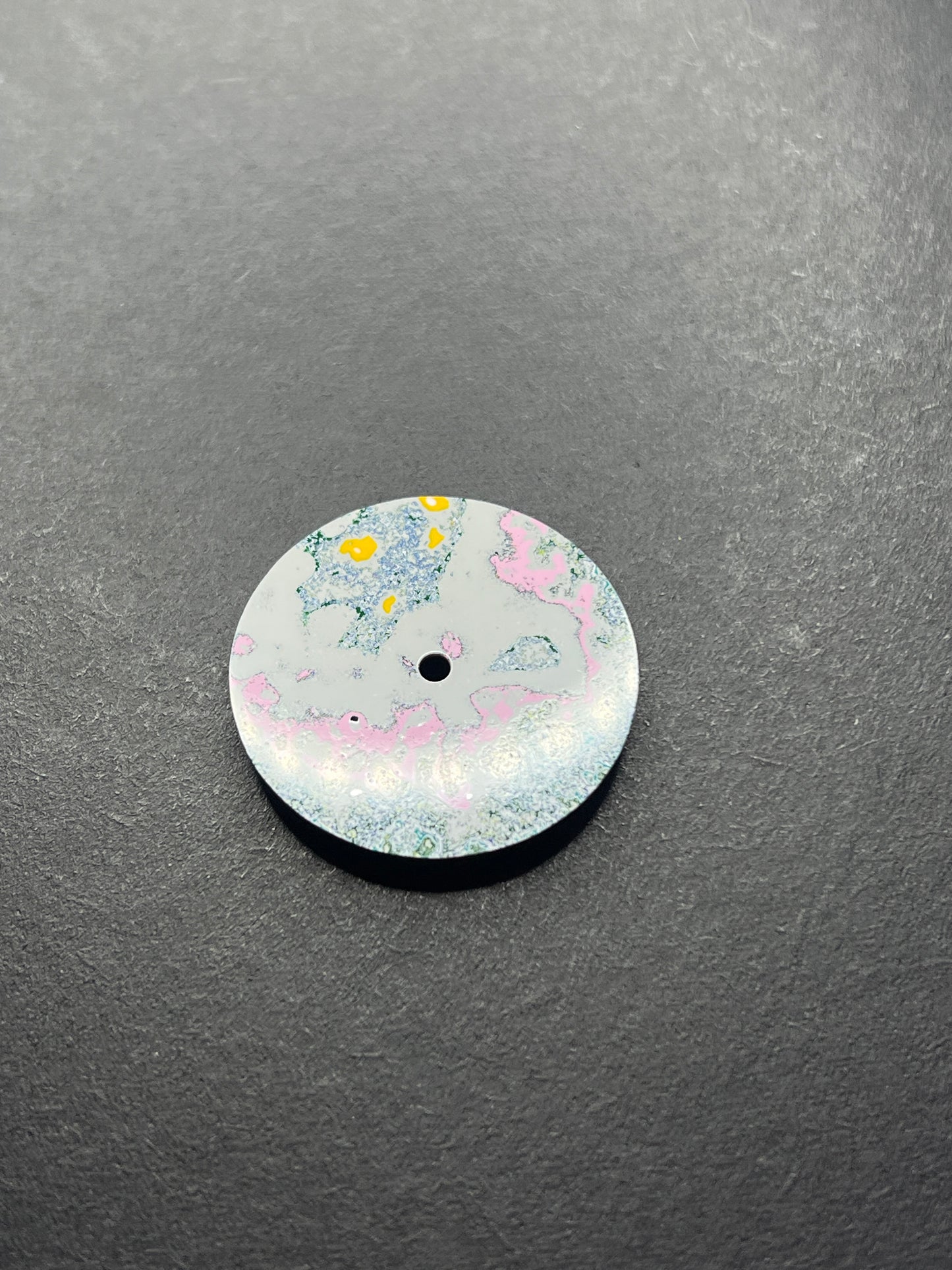 Garbage truck fordite watch dial, 28.5 mm, NH movements (125)