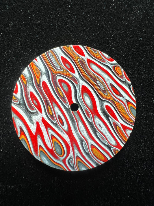 Eye catching fordite dial