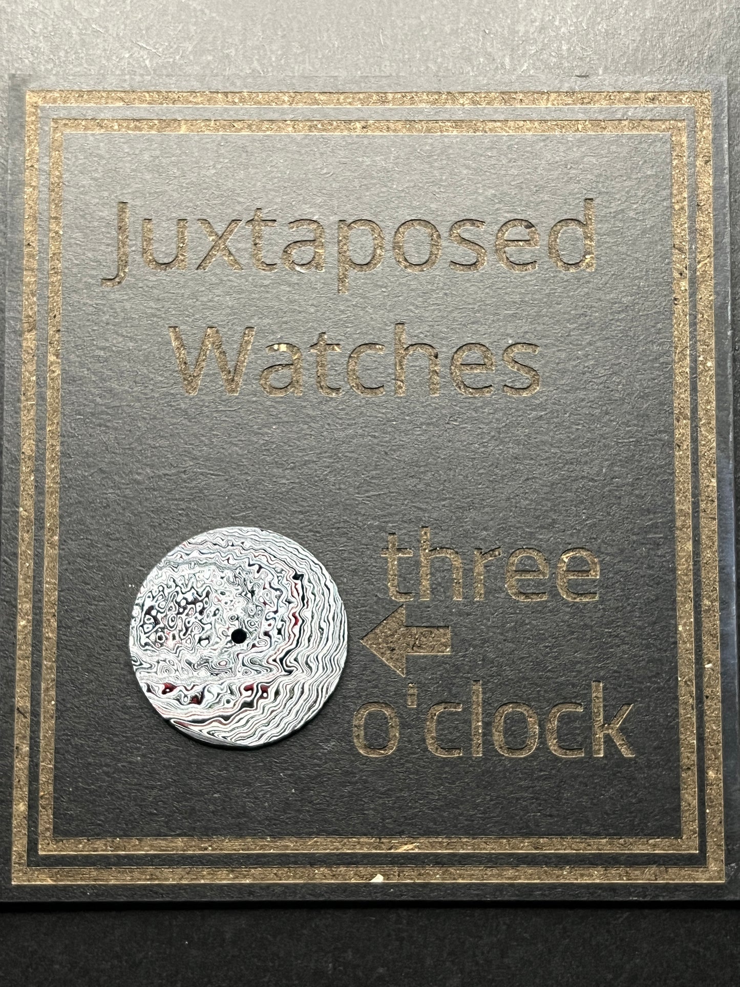 Detailed Abstract Fordite dial for NH movement 28.5 mm (132)
