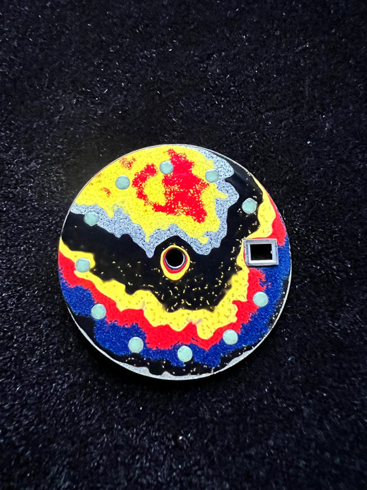 Imperfect Fordite dial for NH35 movement