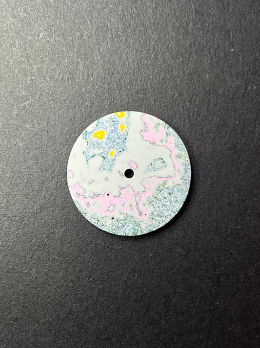 Garbage truck fordite watch dial, 28.5 mm, NH movements (125)
