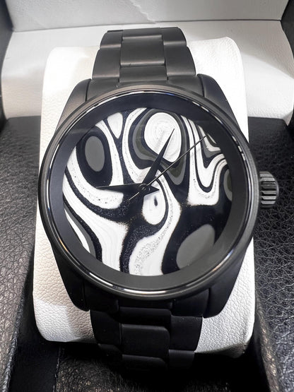 Premium Fordite watch powered by VK31 quartz movement