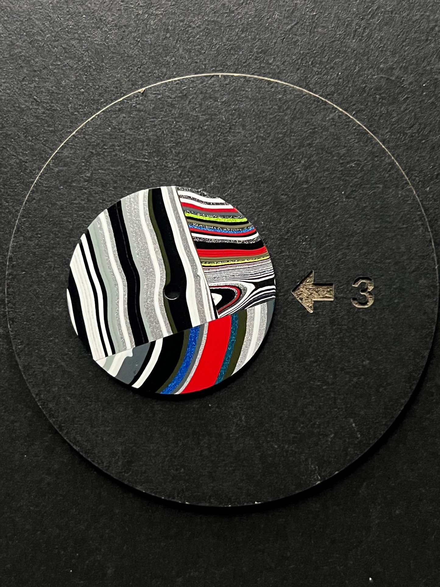 Composite fordite dial prototype for NHxx movements 28.5 mm (124)