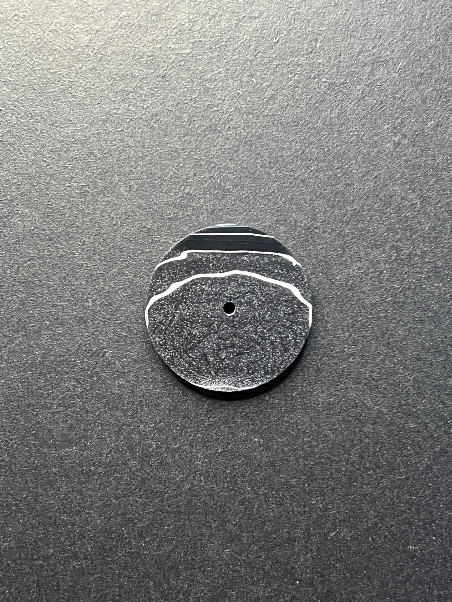 “Liquid Metal” fordite watch dial, 28.5 mm (129)