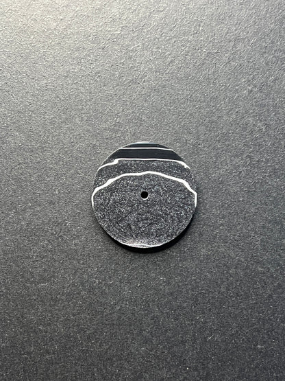 “Liquid Metal” fordite watch dial, 28.5 mm (129)