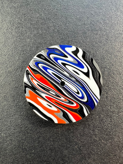 Ice and fire fordite watch dial