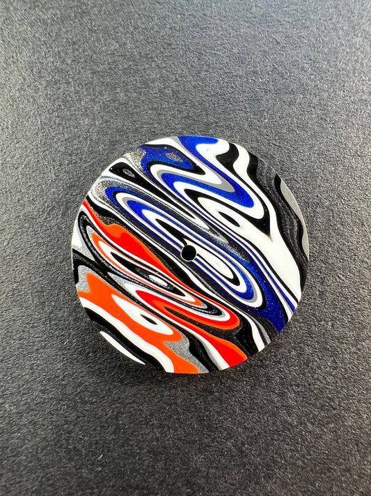 Ice and fire fordite watch dial