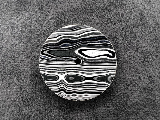 Metallics and white Fordite dial for NH movement