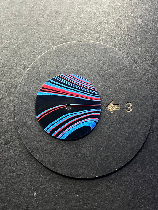 Very rare “gladiator” Fordite dial for Nh movements (119)