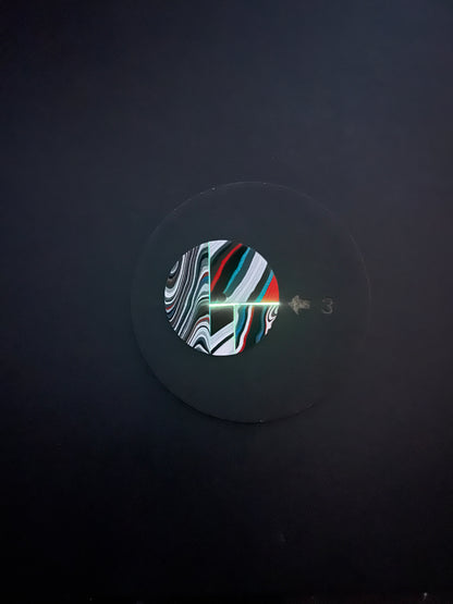 “Linear Disconformity” fordite watch dial for NHxx movement (115)