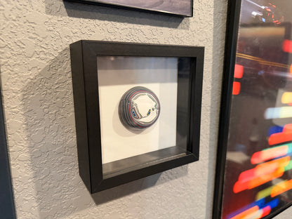 “Wrangler” 2.5” Fordite freeform cabochon framed