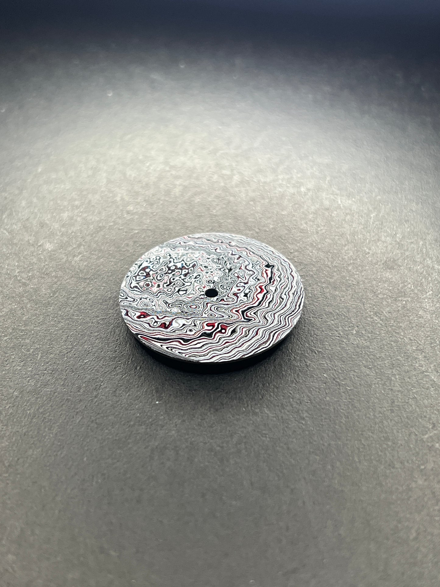 Detailed Abstract Fordite dial for NH movement 28.5 mm (132)