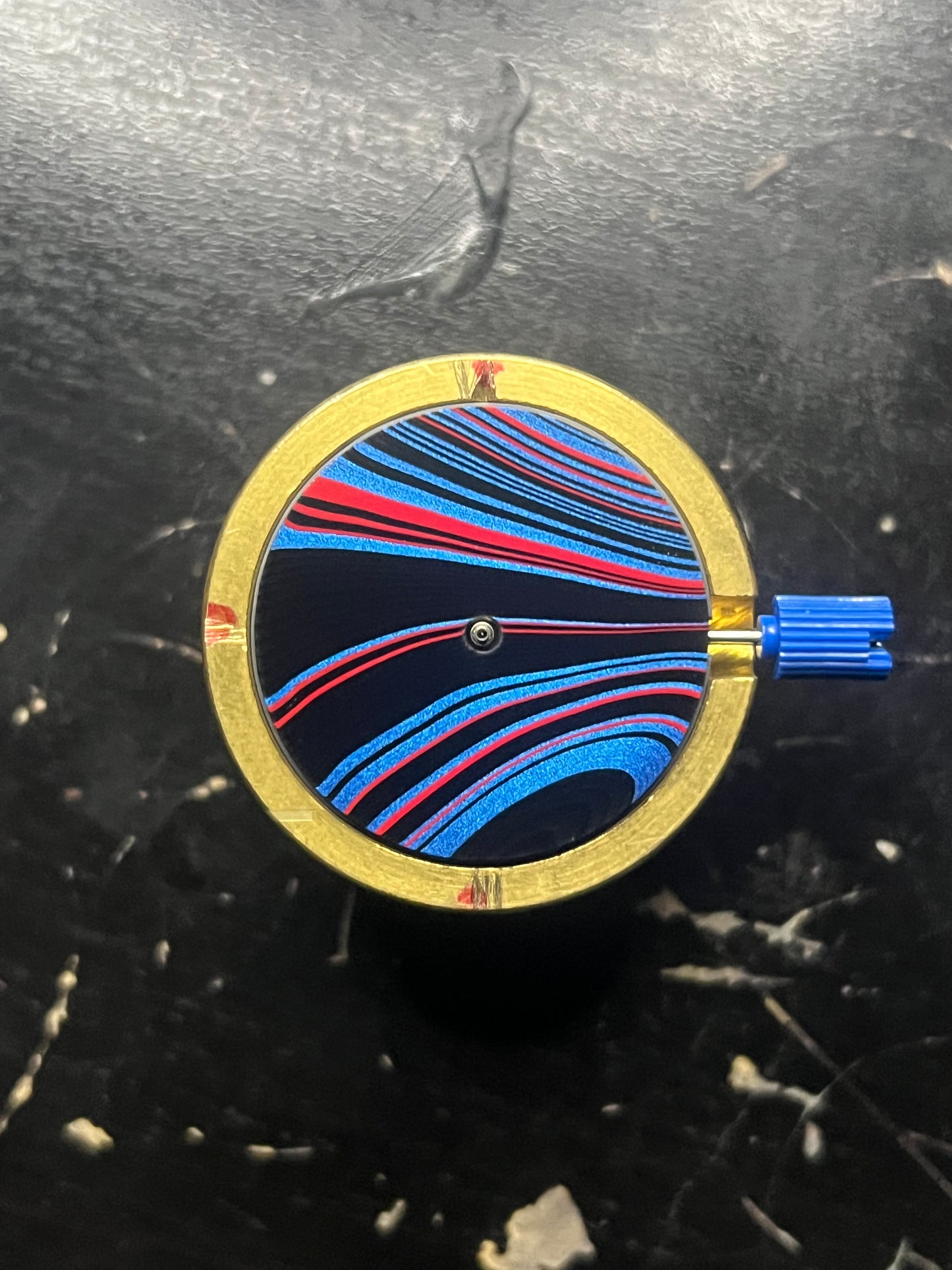 Very rare “gladiator” Fordite dial for Nh movements (119)