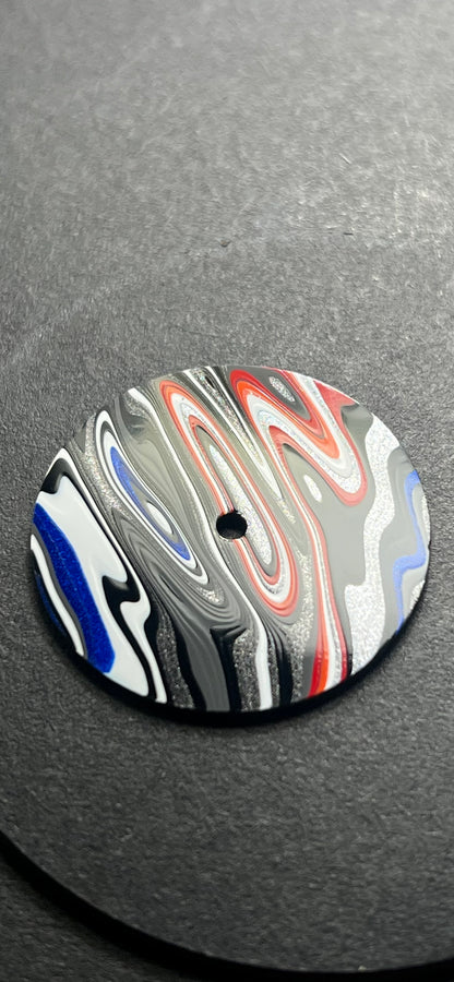 Stunning hot and cold fordite dial for HNxx movements 28.5 mm (113)