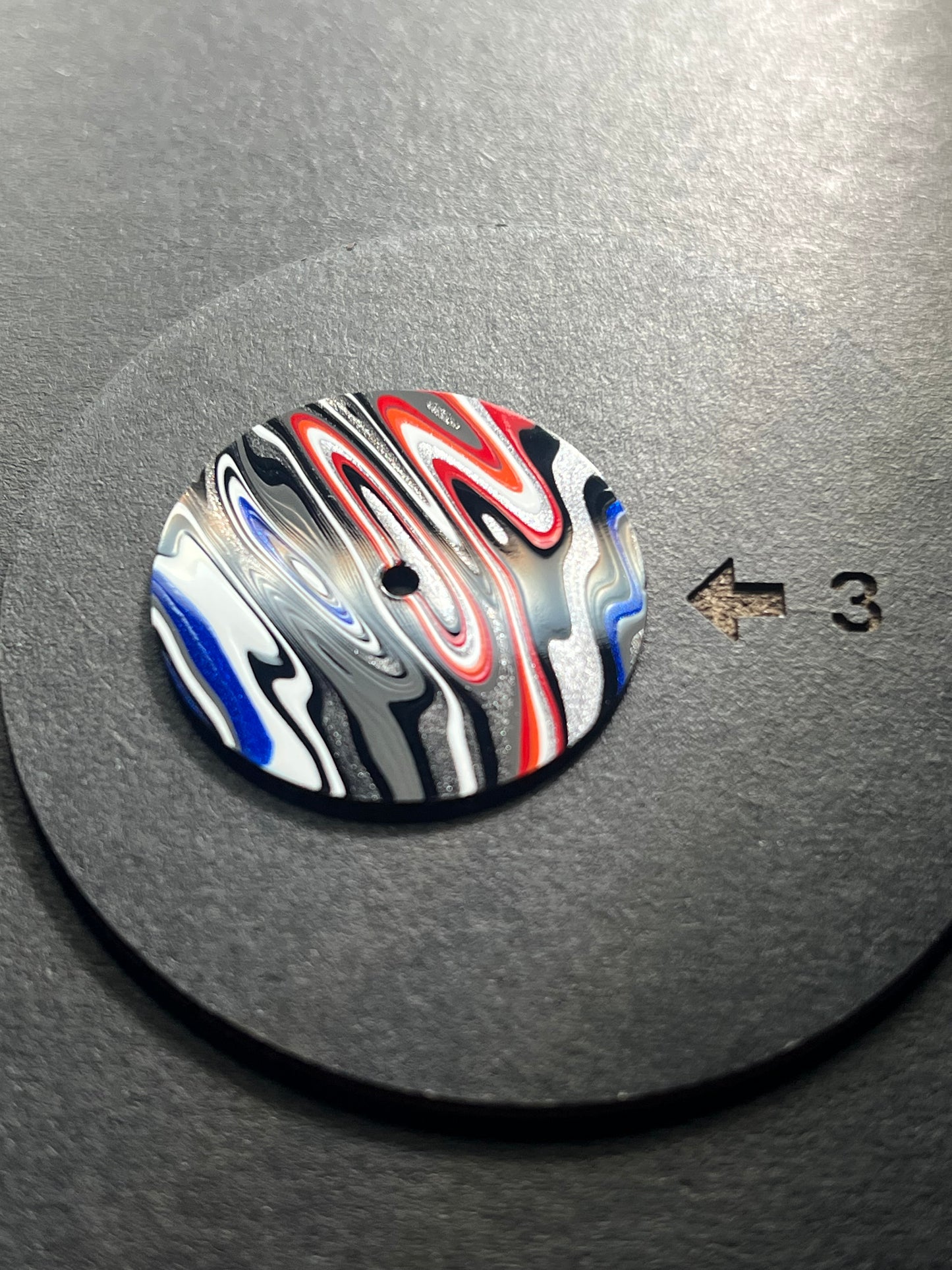 Stunning hot and cold fordite dial for HNxx movements 28.5 mm (113)