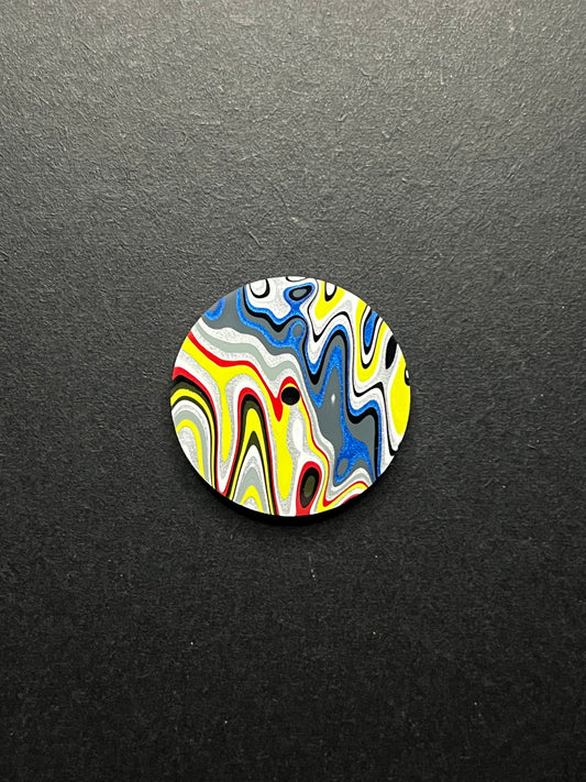 Bright wavy fordite dial, 28.5 mm for NHxx movement (112)