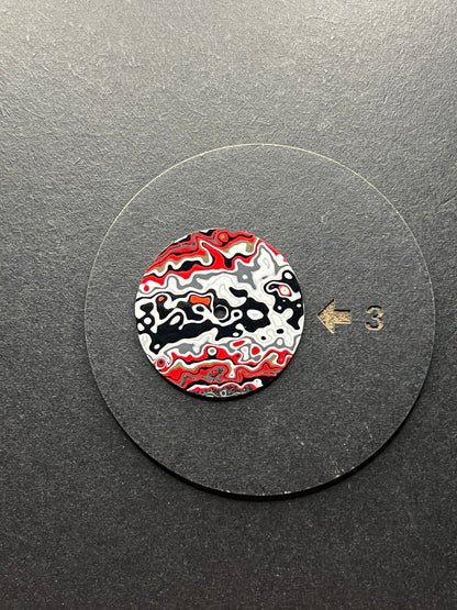 Bright complex fordite dial, 28.5 mm for NHxx movement (114)