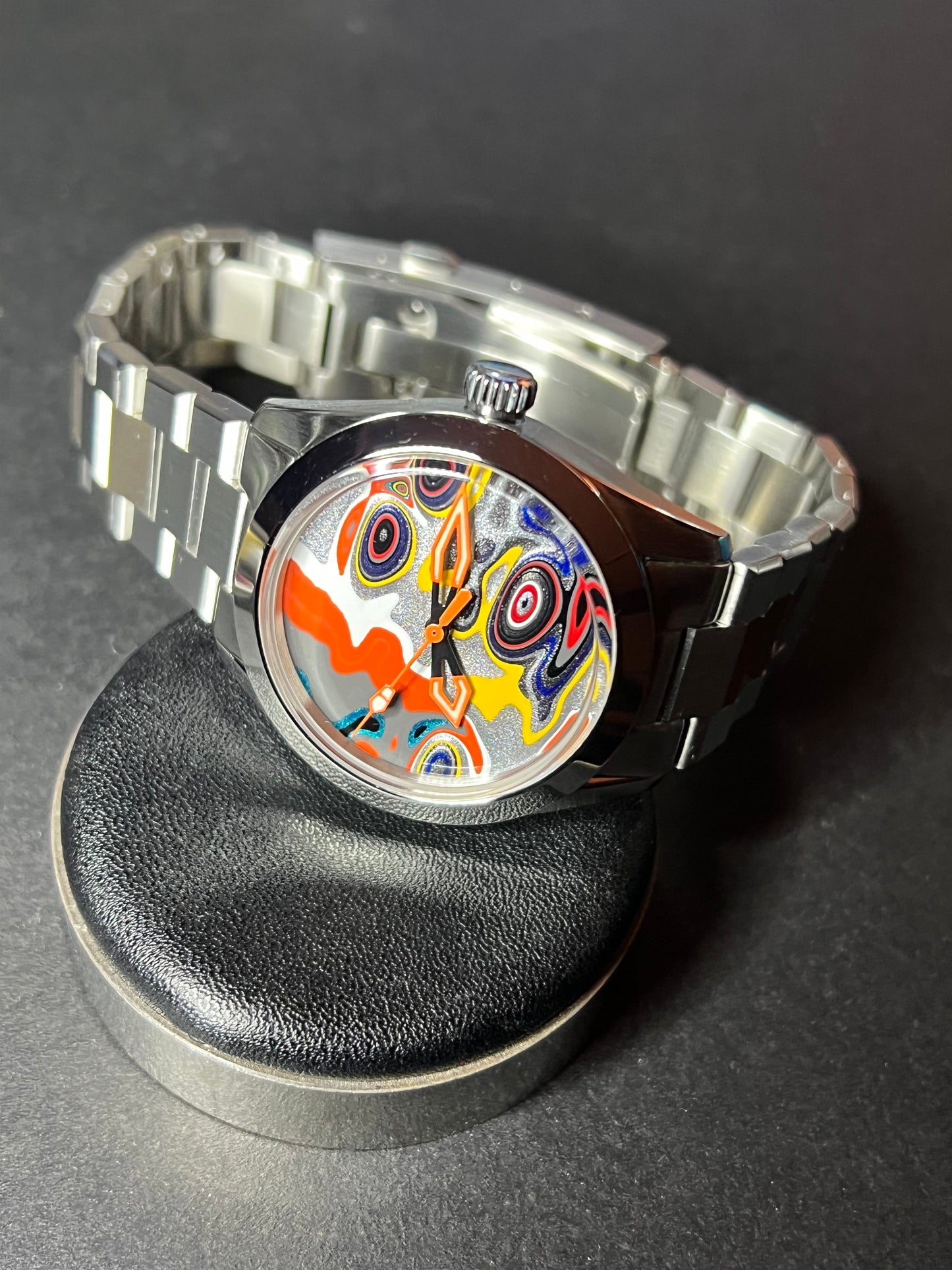 “L’Orange” Automatic Fordite Watch