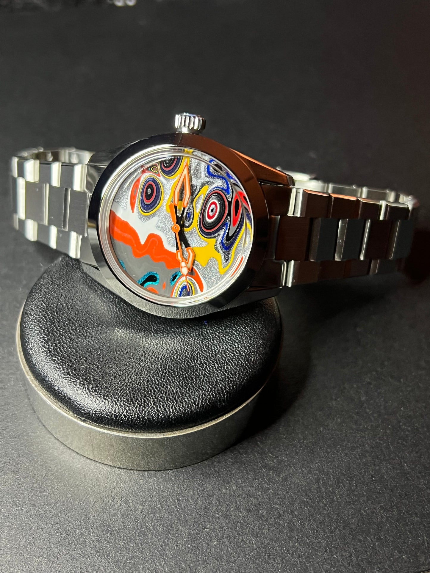 “L’Orange” Automatic Fordite Watch