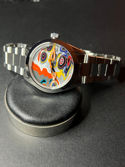 “L’Orange” Automatic Fordite Watch