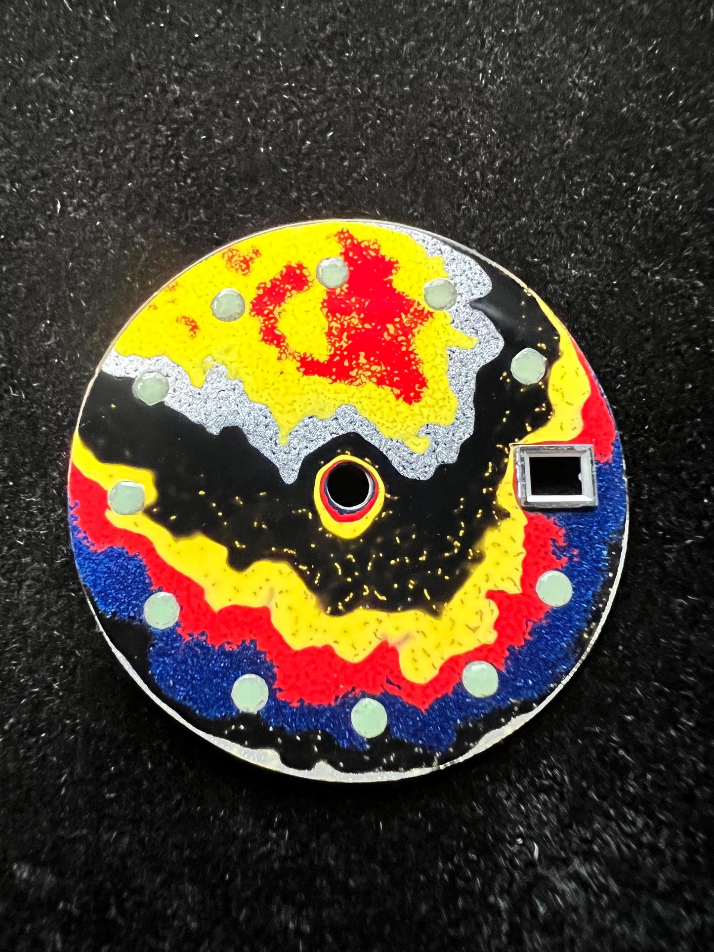 Imperfect Fordite dial for NH35 movement