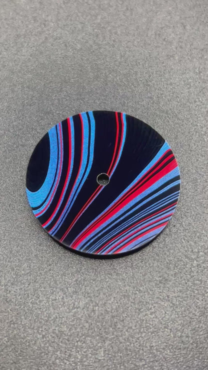 Very rare “gladiator” Fordite dial for Nh movements (119)