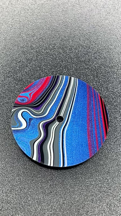 Very rare “gladiator” Fordite dial for Nh movements (128)