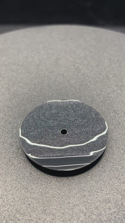 “Liquid Metal” fordite watch dial, 28.5 mm (129)