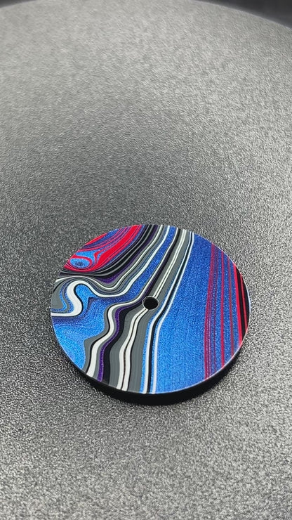 Very rare “gladiator” Fordite dial for Nh movements (128)